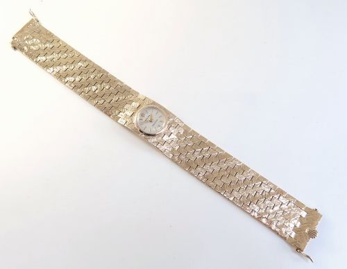 fig 3. Heavy Solid 9ct Gold Rolex Precision Ladies Cocktail Watch c1961