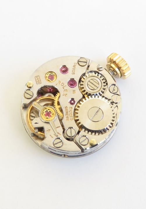 fig 6. Heavy Solid 9ct Gold Rolex Precision Ladies Cocktail Watch c1961