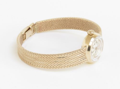 fig 6. Beautiful Solid 9ct Gold Omega Sapphette La Flame Cocktail Watch c1965