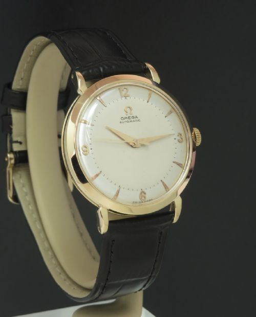 fig 3. Rare Solid 18ct Gold Omega Automatic Two Tone Dial c1955