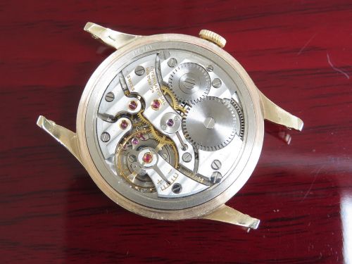 fig 6. Solid 9ct Gold International Watch Company IWC Calibre 89 c1965
