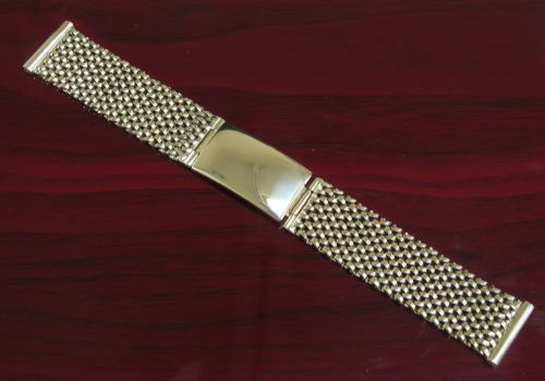 Solid 9ct Gold Mens Watch Bracelet or  Strap C1960