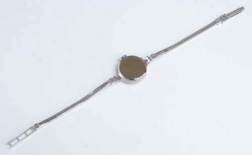 fig 2. Solid 18ct White Gold and Diamond Ladies Cocktail Watch by Vertex c1960