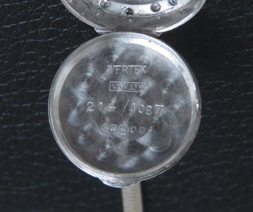 fig 5. Solid 18ct White Gold and Diamond Ladies Cocktail Watch by Vertex c1960