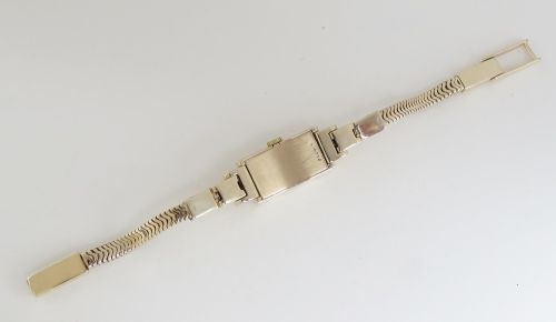 fig 2. Solid 9ct Gold and Ruby Ladies Watch by Tissot c1960