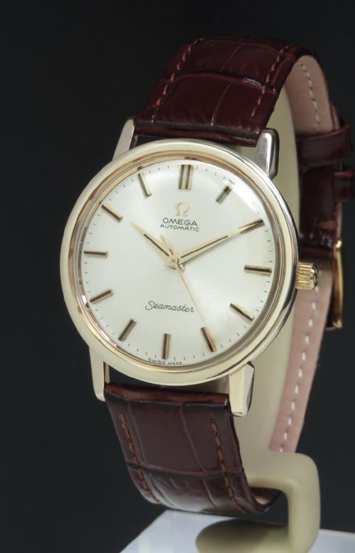 Solid 9ct Gold Omega Seamaster Automatic C1965 with Box and Papers