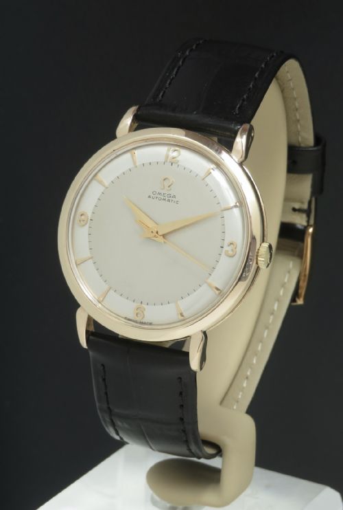 Solid 9ct Gold Omega Automatic Two Tone Dial C1955