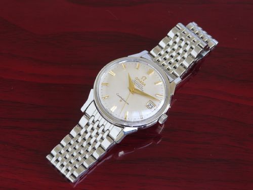 fig 1. Omega Constellation Chronometer Exhibition Back c1964