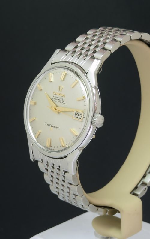 fig 2. Omega Constellation Chronometer Exhibition Back c1964