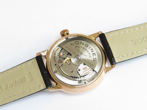 fig 5. Solid 18ct Rose Gold Longines Automatic c1966