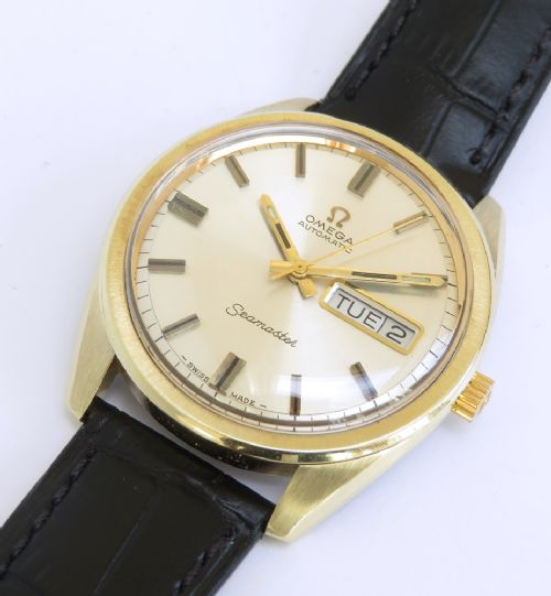 fig 3. Gold Capped Omega Seamaster Day Date Calibre 752 c1968-69