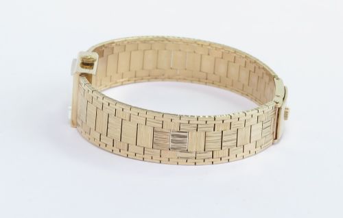 fig 4. Mint Condition Heavy Solid 9ct Gold Rolex Precision Cocktail Watch c1966