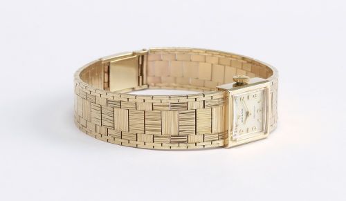 fig 6. Mint Condition Heavy Solid 9ct Gold Rolex Precision Cocktail Watch c1966