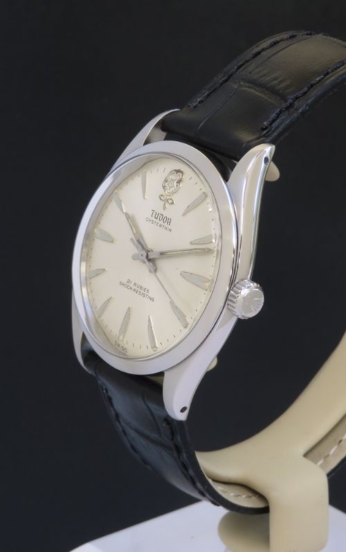 fig 1. Very Rare Rolex Tudor Oysterthin Big Rose c1958