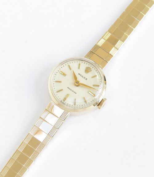 fig 2. Solid 9ct Gold Rolex Precision Ladies Watch c1957