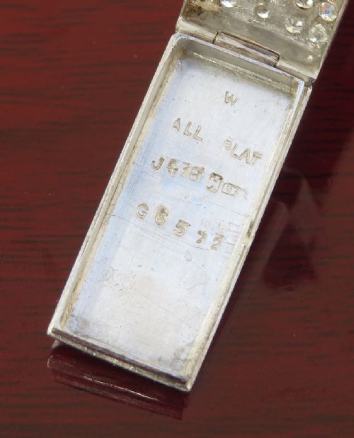 fig 5. Art Deco Longines Platinum and Diamond Cocktail Watch c1930