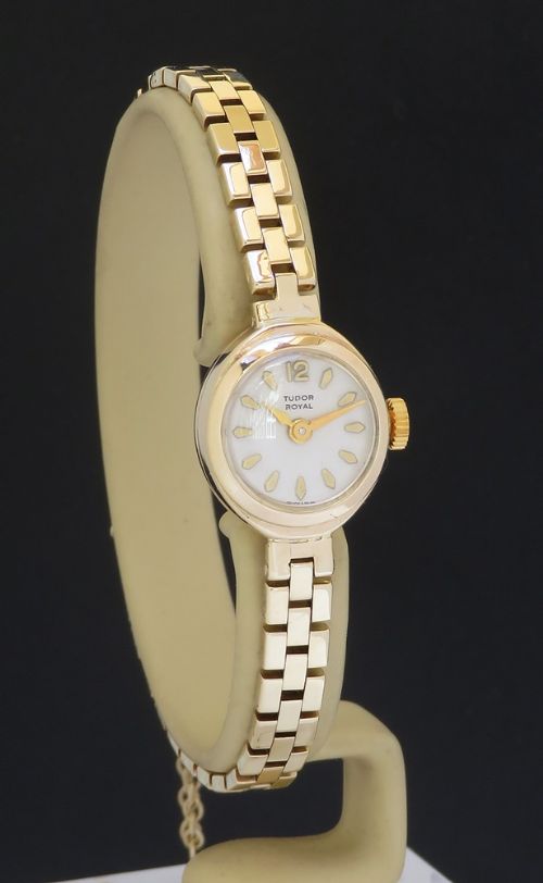 fig 1. Solid 9ct Gold Rolex Tudor Royal Cocktail Watch c1957