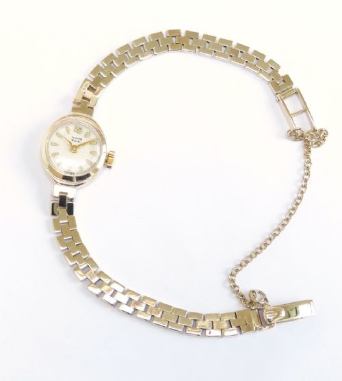 fig 2. Solid 9ct Gold Rolex Tudor Royal Cocktail Watch c1957