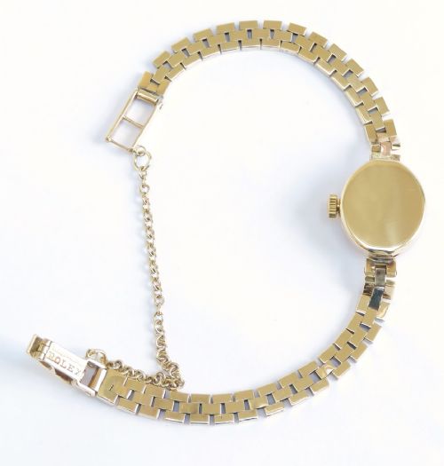 fig 4. Solid 9ct Gold Rolex Tudor Royal Cocktail Watch c1957