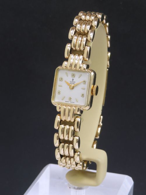 Heavy Solid 9ct Gold Rolex Tudor Ladies Cocktail Watch C1955