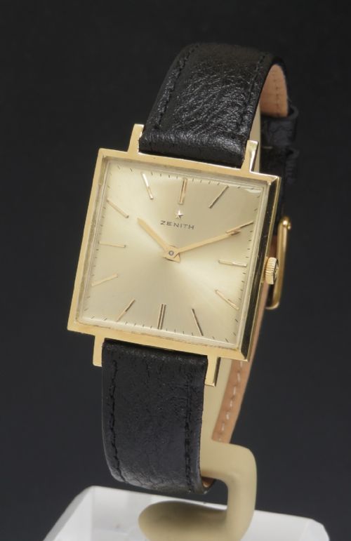 Solid 18ct Gold Zenith Kennedy Mens Watch C1965