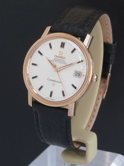 fig 2. Mint Solid 18ct Rose gold Omega Constellation 1968