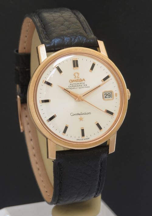 fig 4. Mint Solid 18ct Rose gold Omega Constellation 1968