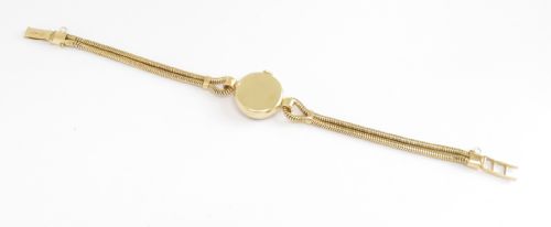 fig 2. Mint Original Solid 18ct Gold Omega Ladies Cocktail Watch c1954