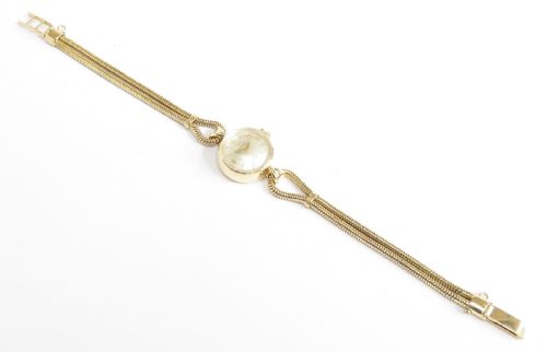 fig 4. Mint Original Solid 18ct Gold Omega Ladies Cocktail Watch c1954