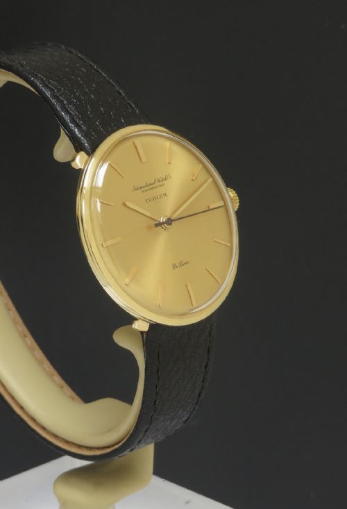 fig 4. Solid 18ct Gold International Watch Company IWC Turler Deluxe c1965