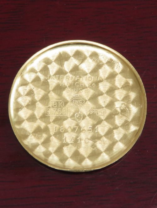 fig 6. Solid 18ct Gold International Watch Company IWC Turler Deluxe c1965