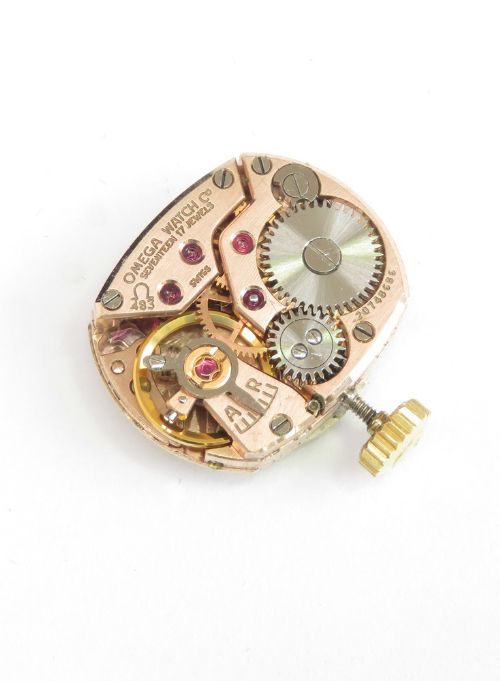 fig 6. Solid 9ct Gold Omega Sapphette Ladies Cocktail Watch c1969