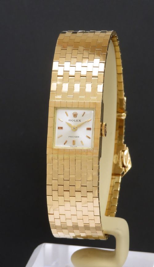 Extremely Rare Solid Heavy 18ct Gold Ladies Rolex Strap Watch C1969