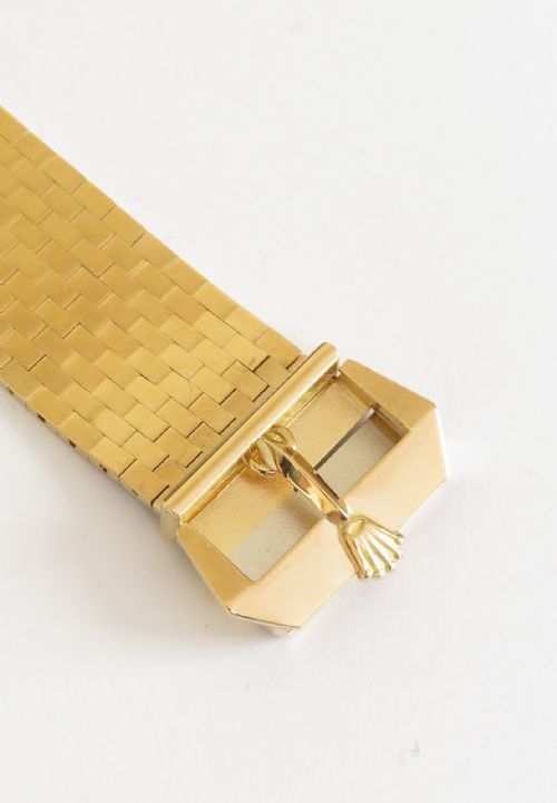 fig 7. Extremely Rare Solid Heavy 18ct Gold Ladies Rolex Strap Watch c1969