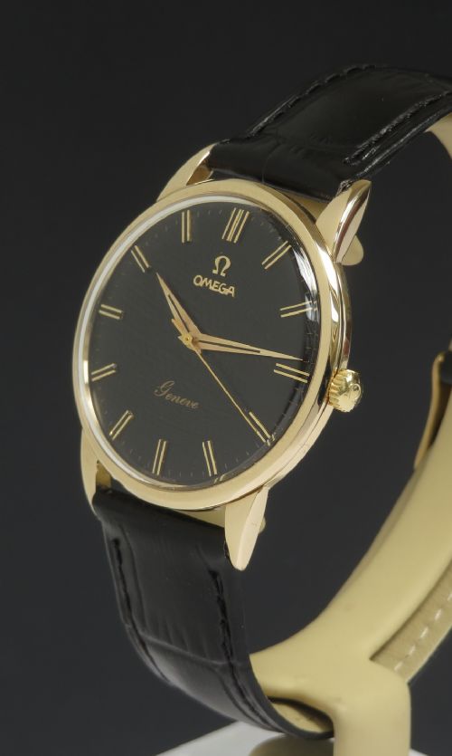 fig 1. Solid 9ct Gold Omega Geneve Calibre 600 c1961