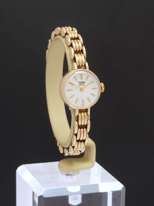 fig 2. Solid 9ct Gold Rolex Tudor Royal Ladies Cocktail Watch c1959