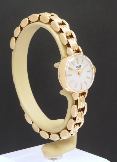 fig 3. Solid 9ct Gold Rolex Tudor Royal Ladies Cocktail Watch c1959