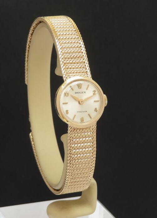 fig 2. Solid 9ct Gold Rolex Precision Ladies Cocktail Watch c1964