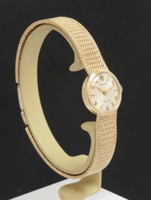 fig 3. Solid 9ct Gold Rolex Precision Ladies Cocktail Watch c1964