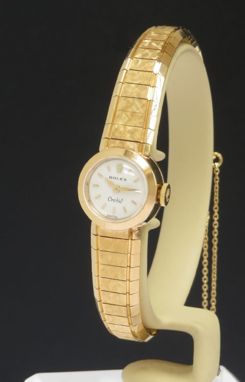 Stunning Mint Condition Solid 18ct Gold Rolex Orchid C1959