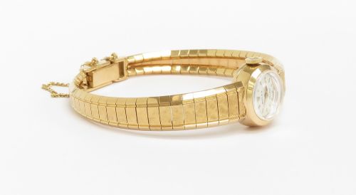 fig 4. Stunning Mint Condition Solid 18ct Gold Rolex Orchid c1959