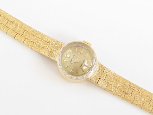 fig 3. Beautiful Solid 18ct Gold Rolex Precision Ladies Cocktail Watch c1966
