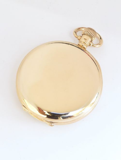fig 1. Mint Condition Grade DD 9ct Gold Omega Pocket Watch c1925