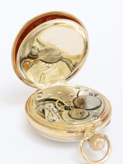 fig 5. Mint Condition Grade DD 9ct Gold Omega Pocket Watch c1925