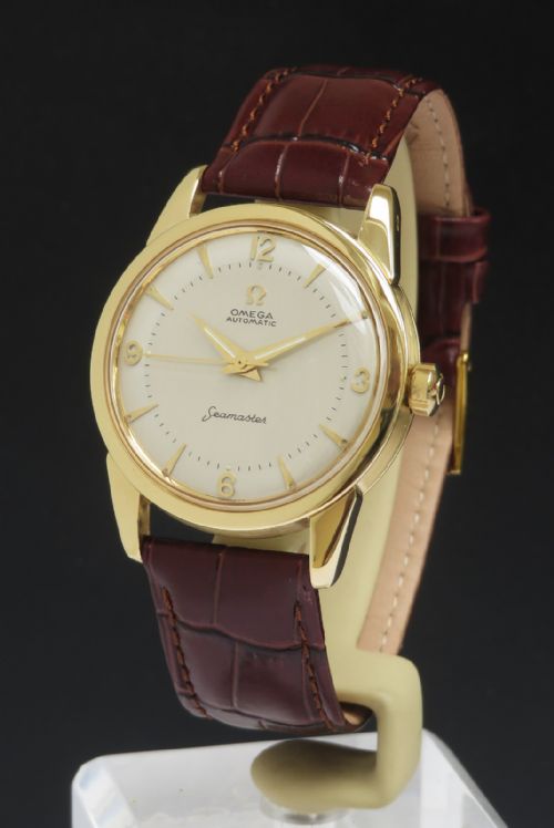 Heavy Solid 18ct Gold Omega Seamaster Automatic Mens Watch C1957