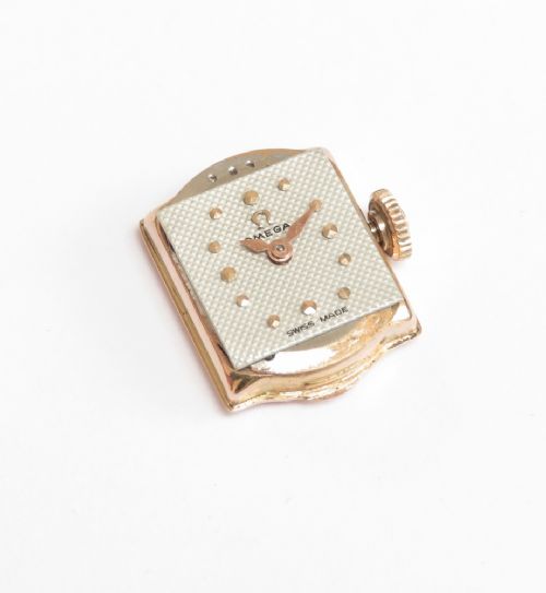 fig 6. Very Rare Solid 18ct Rose Gold Omega Ladies Cocktail Watch c1949