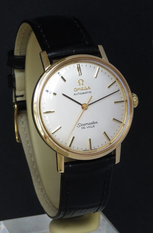 fig 2. Mint Solid 9ct Gold Omega Seamaster De Ville Automatic Mens Watch c1969