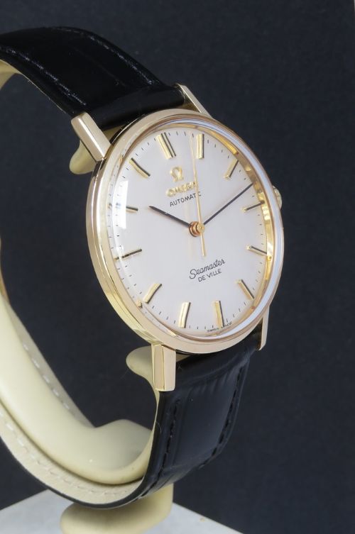 fig 3. Mint Solid 9ct Gold Omega Seamaster De Ville Automatic Mens Watch c1969