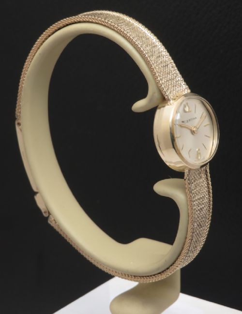fig 2. Solid 9ct Gold Certina Ladies Cocktail Watch c1965
