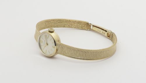 fig 7. Solid 9ct Gold Certina Ladies Cocktail Watch c1965